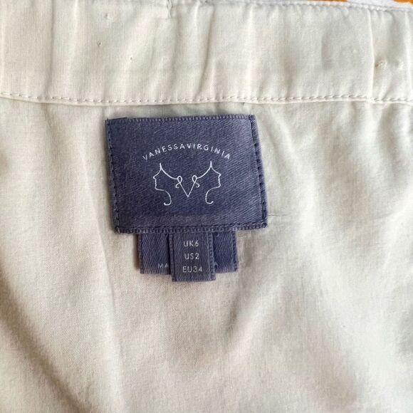 Vanessa Virginia Anthropologie strapless chain sweetheart summer dress size 2 - Picture 9 of 12